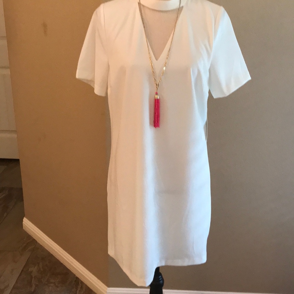 Off white, shift dress. NWT! Size M.
